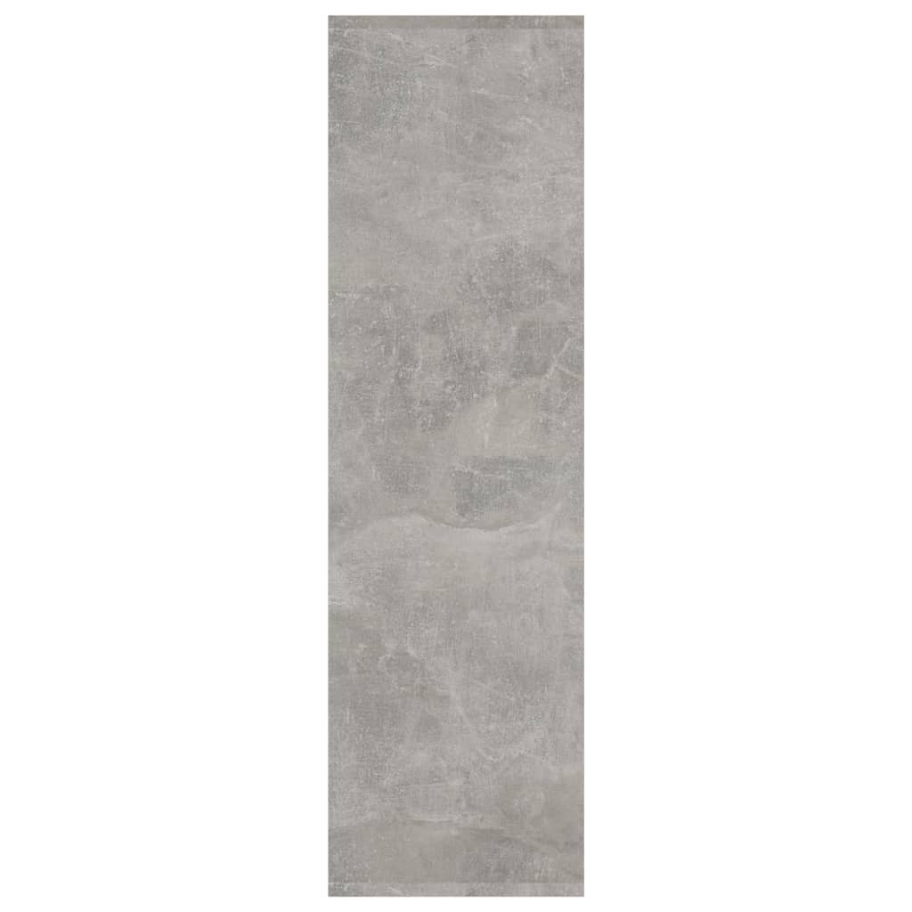 Bibliothèque/séparateur de pièce gris béton bois d'ingénierie - XIOS