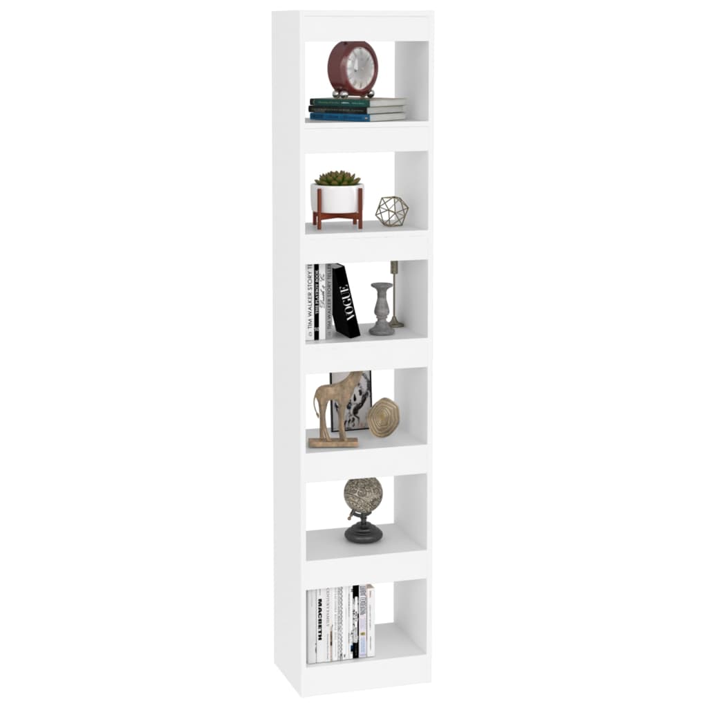 Bibliothèque/Séparateur de pièce Blanc 40x30x198 cm - XIOS