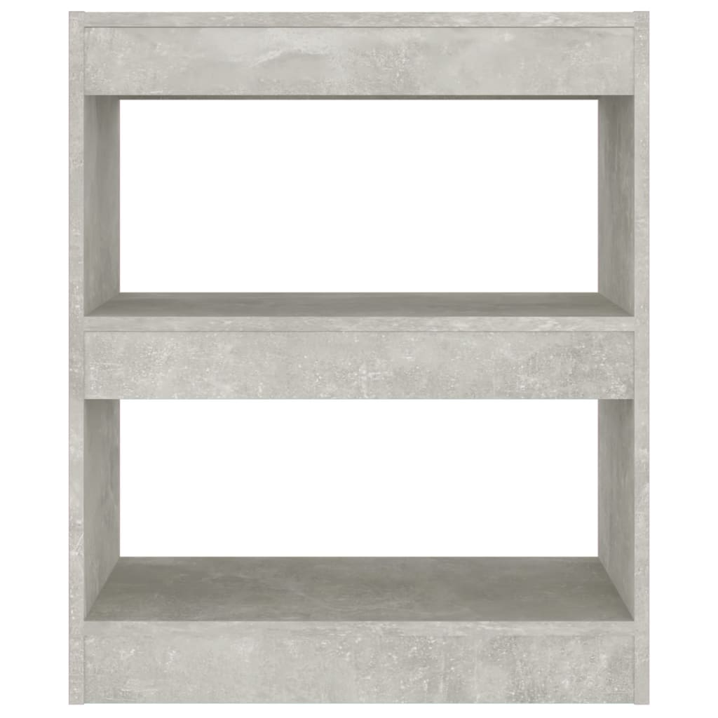 Bibliothèque/Séparateur de pièce Gris béton 60x30x72 cm - XIOS