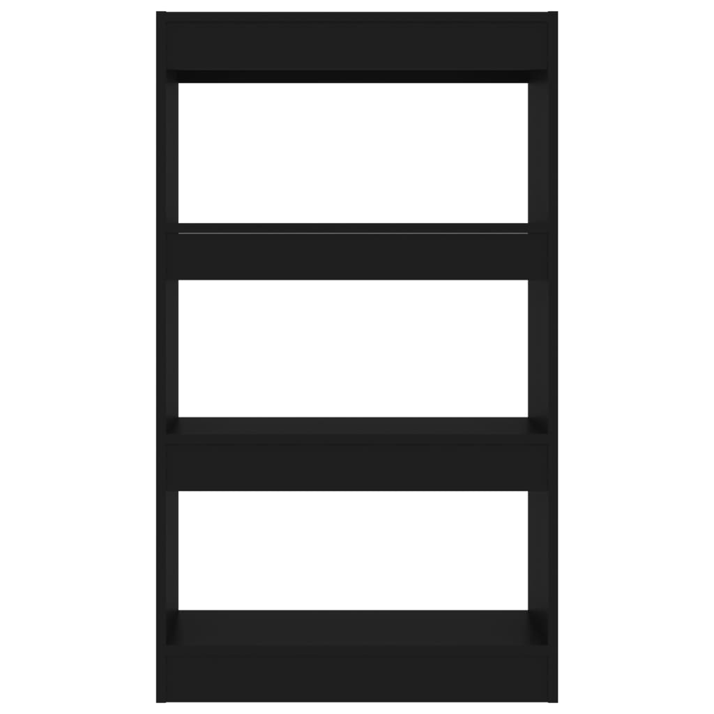 Bibliothèque/séparateur de pièce noir bois d'ingénierie - XIOS