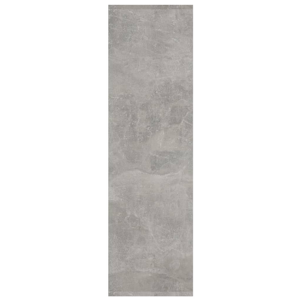Bibliothèque/séparateur de pièce gris béton bois d'ingénierie - XIOS