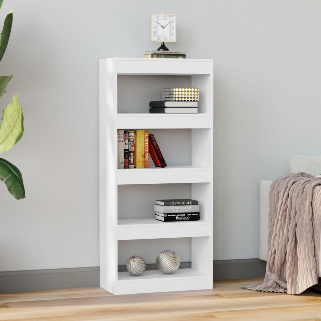 Bibliothèque/Cloison Blanc 60x30x135 cm Bois d'ingénierie - XIOS