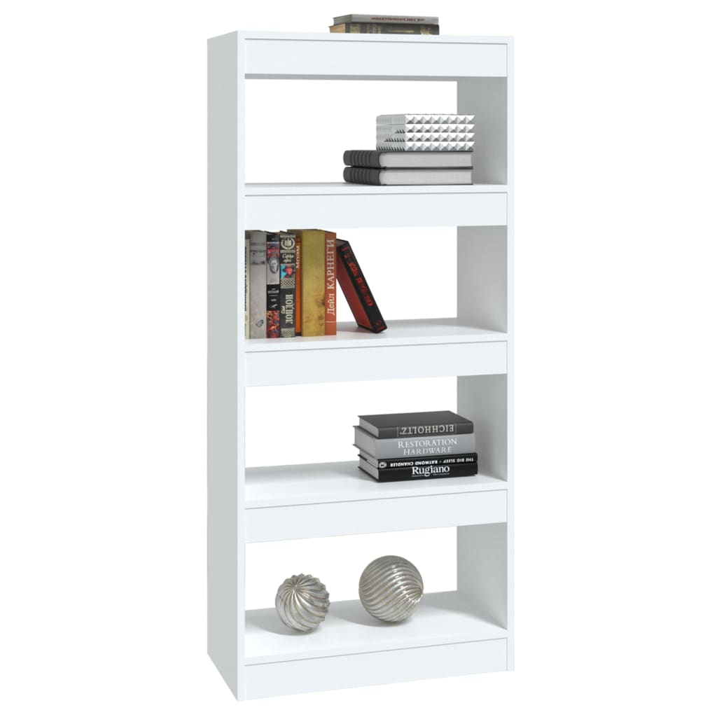 Bibliothèque/Cloison Blanc 60x30x135 cm Bois d'ingénierie - XIOS