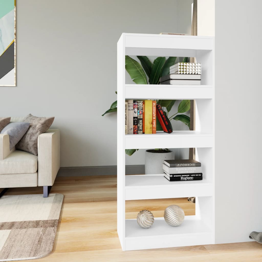 Bibliothèque/Cloison Blanc 60x30x135 cm Bois d'ingénierie - XIOS