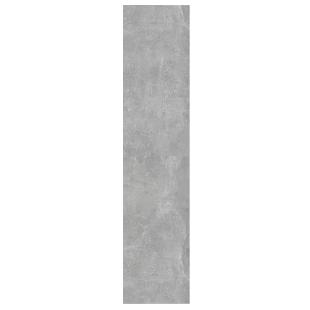 Bibliothèque/Séparateur de pièce Gris béton bois d'ingénierie - XIOS