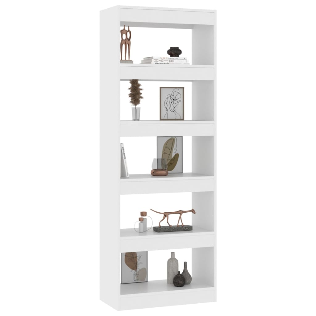 Bibliothèque/séparateur de pièce blanc bois d'ingénierie - XIOS