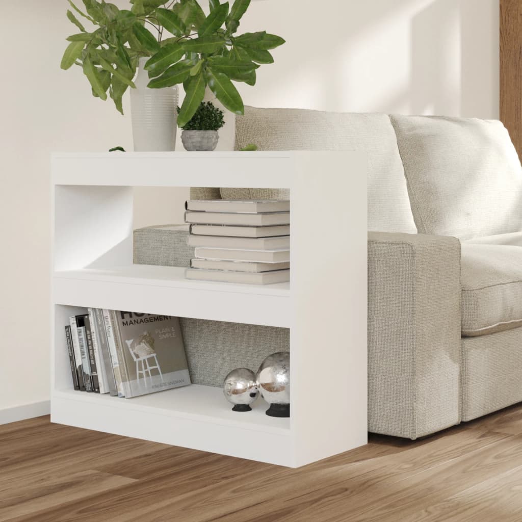 Bibliothèque/Séparateur de pièce Blanc 80x30x72 cm - XIOS