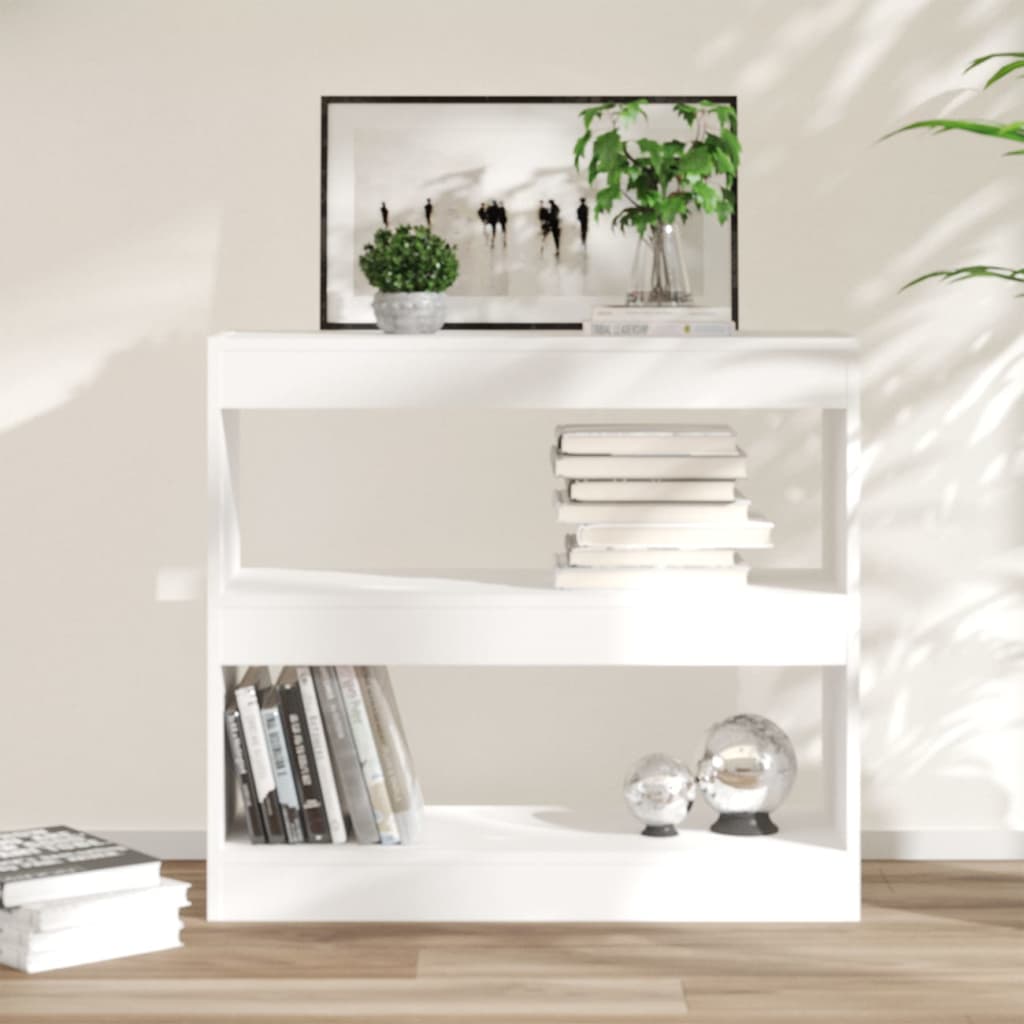 Bibliothèque/Séparateur de pièce Blanc 80x30x72 cm - XIOS