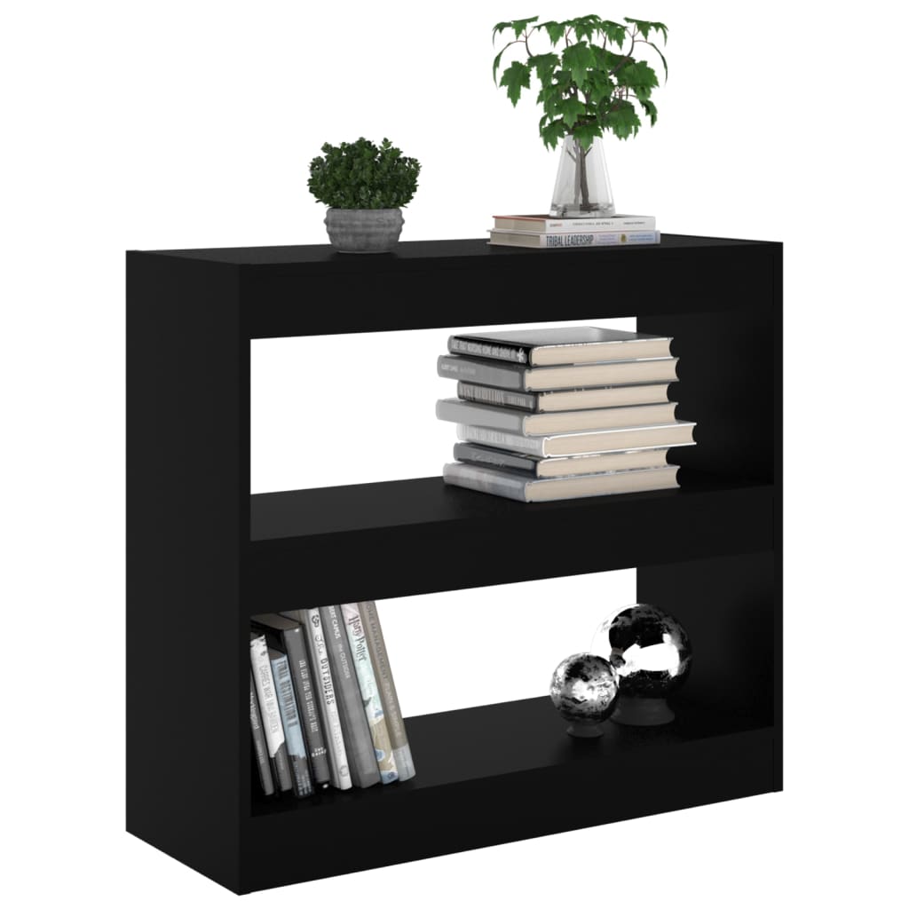 Bibliothèque/Séparateur de pièce Noir 80x30x72 cm - XIOS