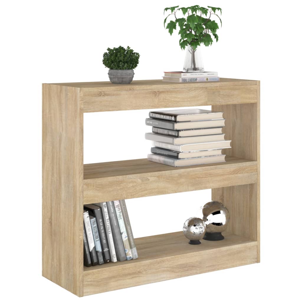 Bibliothèque/Séparateur de pièce chêne sonoma 80x30x72 cm - XIOS