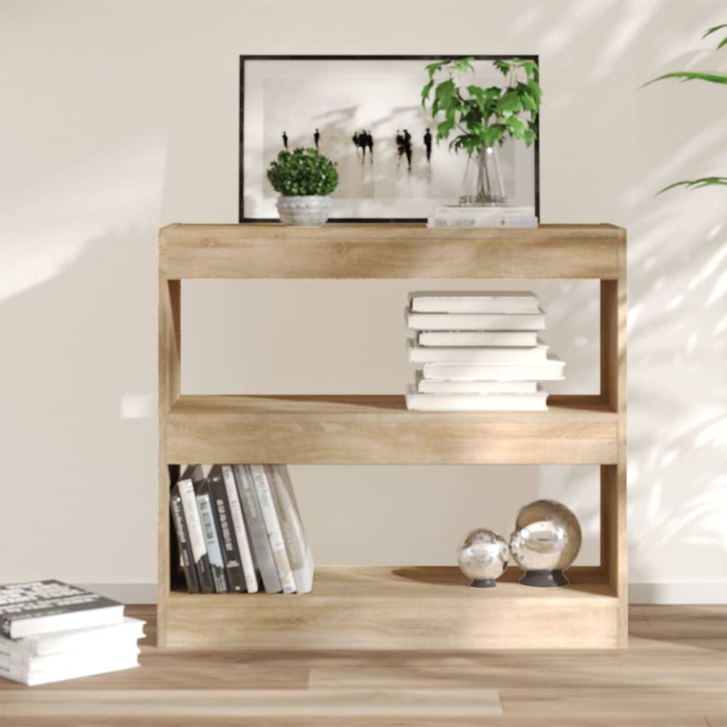 Bibliothèque/Séparateur de pièce chêne sonoma 80x30x72 cm - XIOS