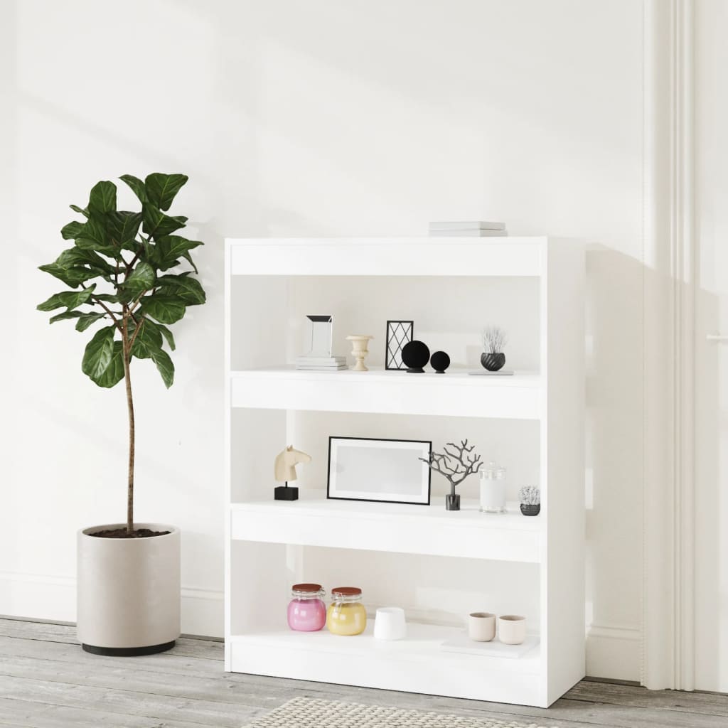 Bibliothèque/Cloison Blanc 80x30x103 cm Bois d'ingénierie - XIOS