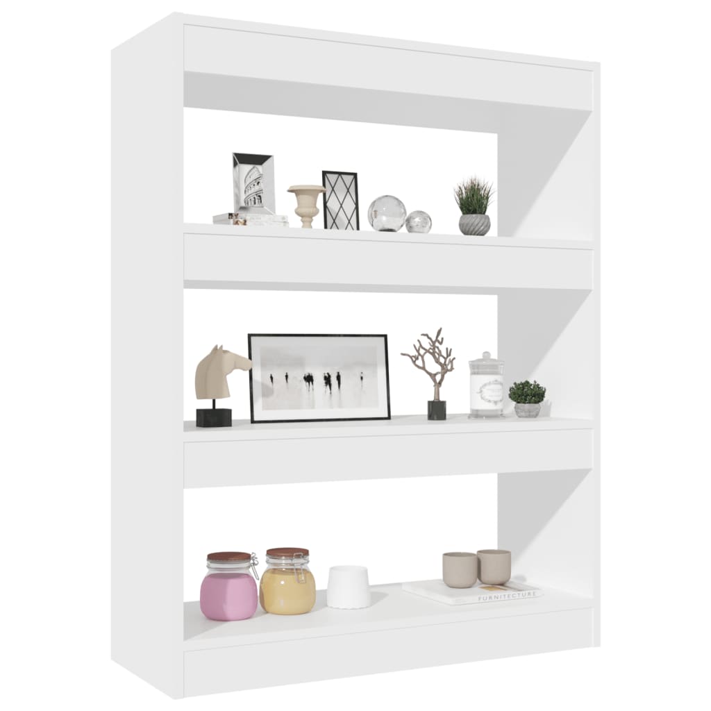 Bibliothèque/Cloison Blanc 80x30x103 cm Bois d'ingénierie - XIOS