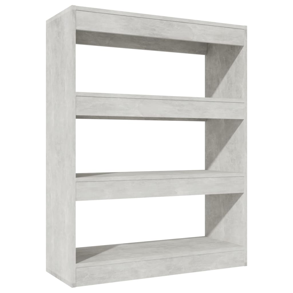 Bibliothèque/Cloison Gris béton 80x30x103 cm Bois d'ingénierie - XIOS