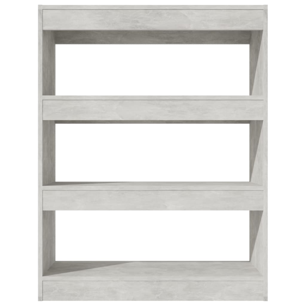 Bibliothèque/Cloison Gris béton 80x30x103 cm Bois d'ingénierie - XIOS