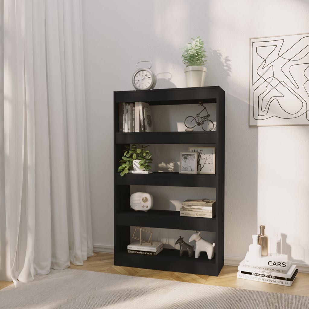 Bibliothèque/Séparateur de pièce Noir Bois d'ingénierie - XIOS