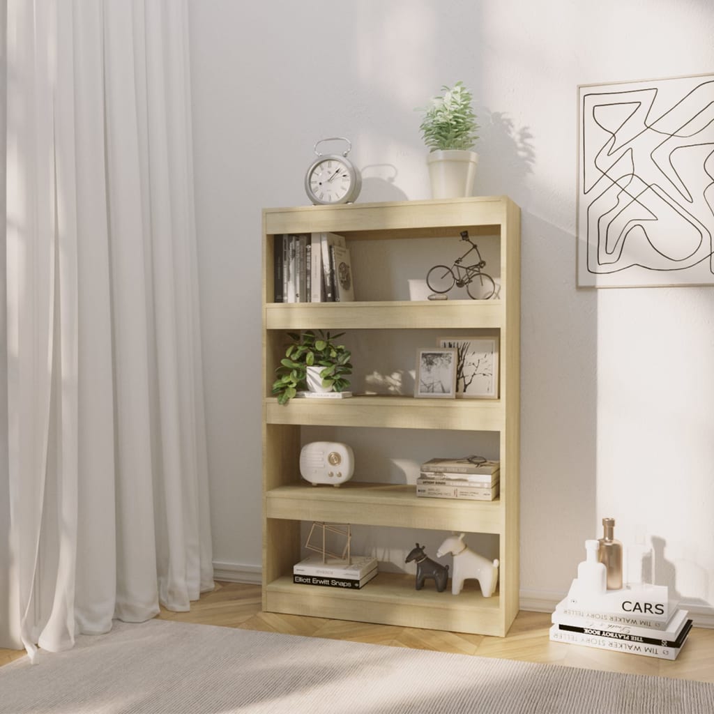 Bibliothèque/Séparateur de pièce Chêne sonoma bois d'ingénierie - XIOS