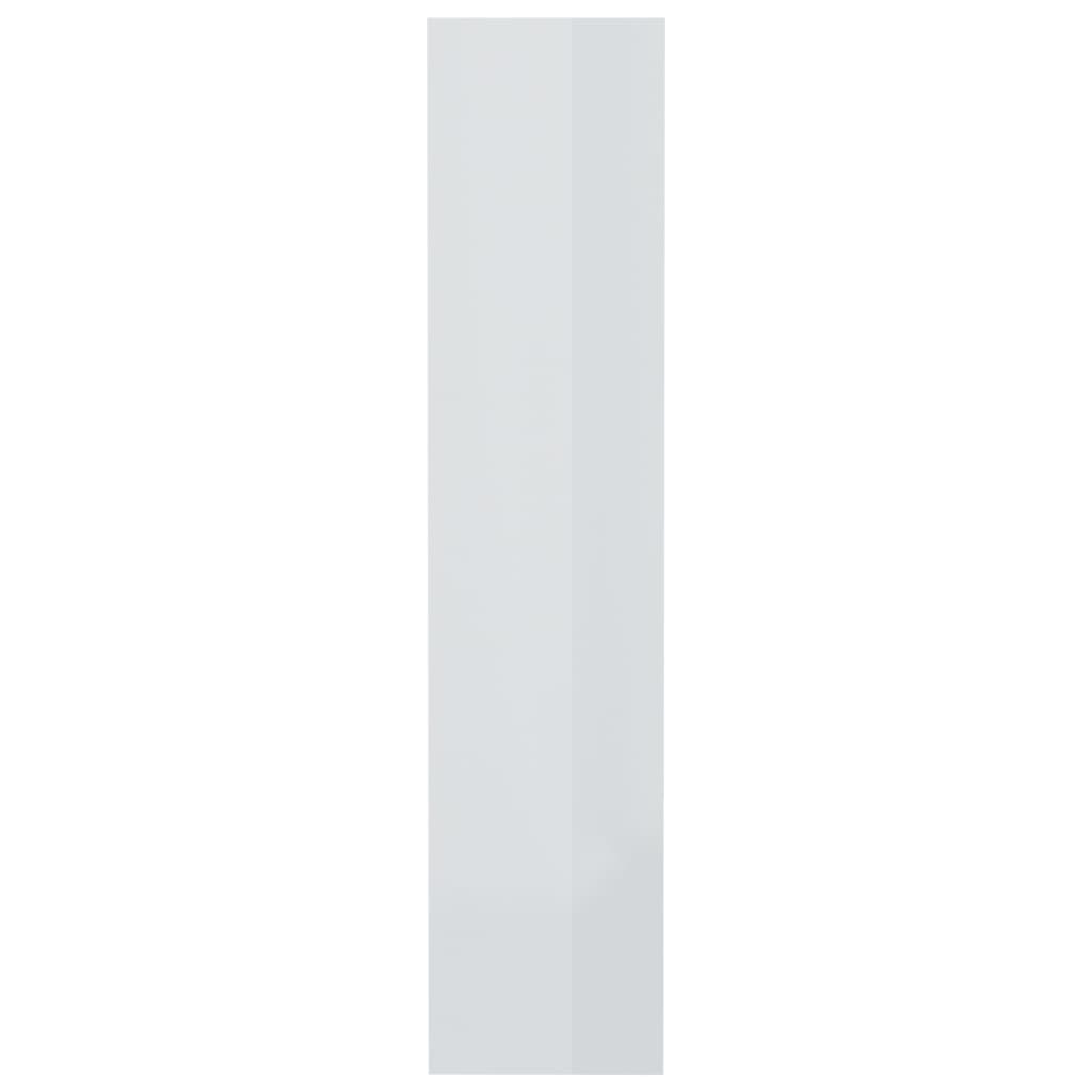 Bibliothèque/Séparateur de pièce Blanc brillant bois ingénierie - XIOS