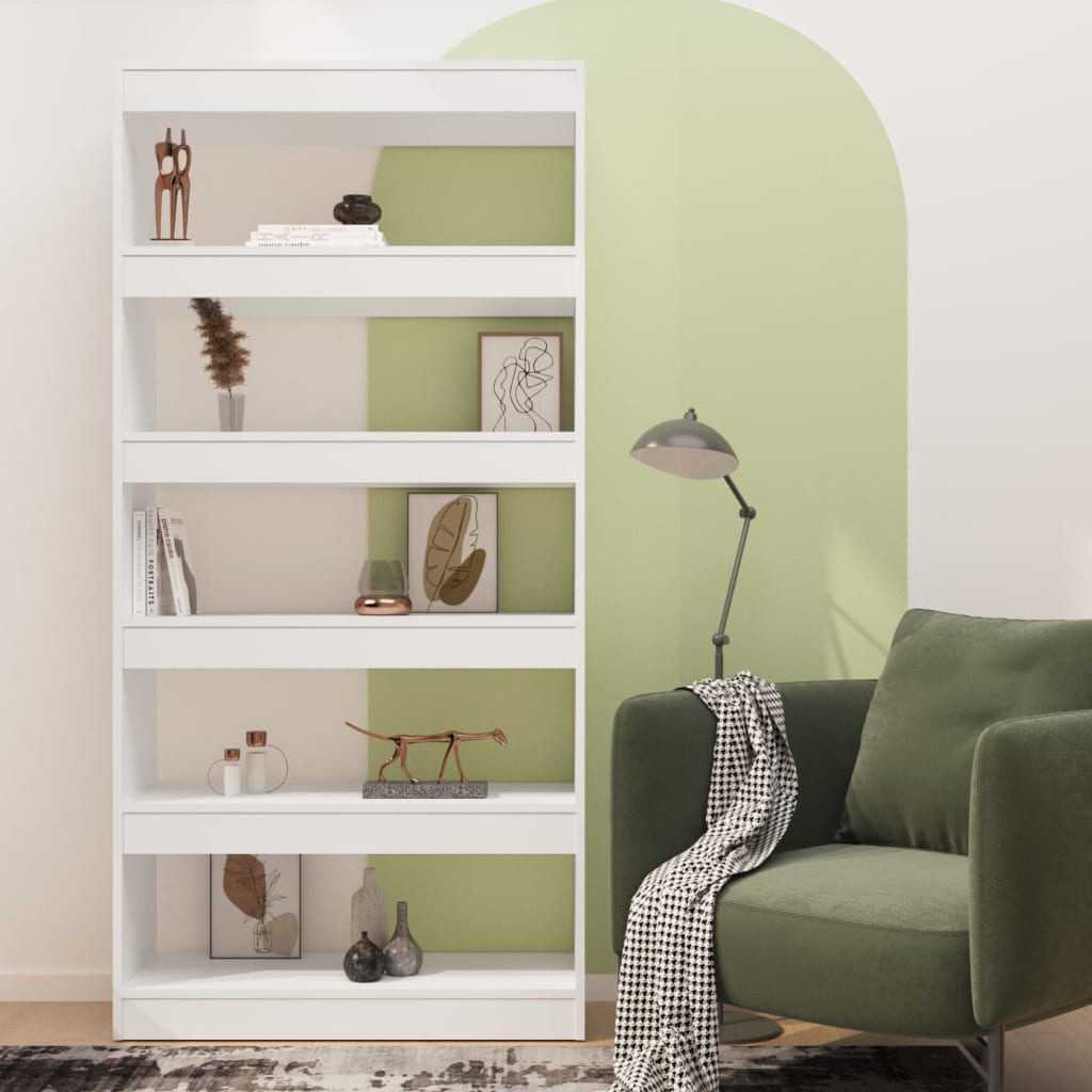 Bibliothèque/Séparateur de pièce Blanc bois d'ingénierie - XIOS