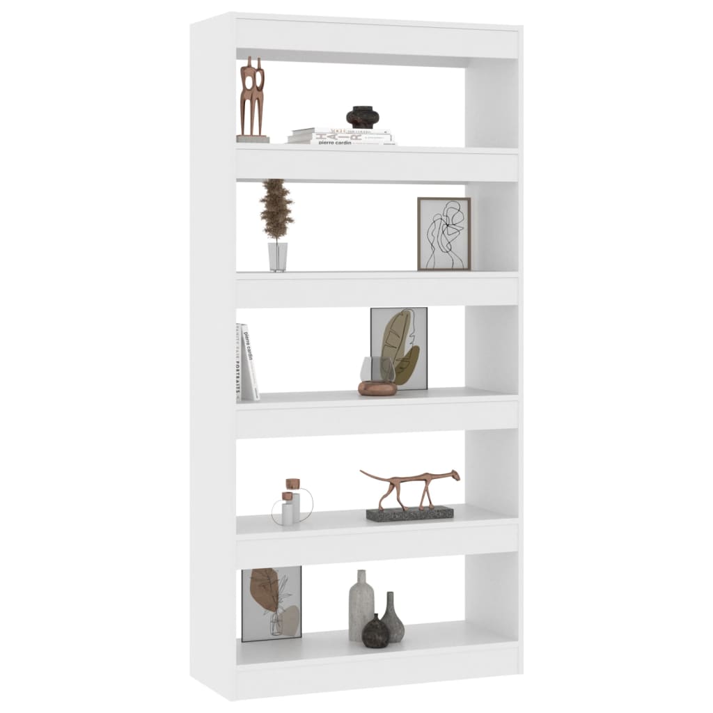 Bibliothèque/Séparateur de pièce Blanc bois d'ingénierie - XIOS