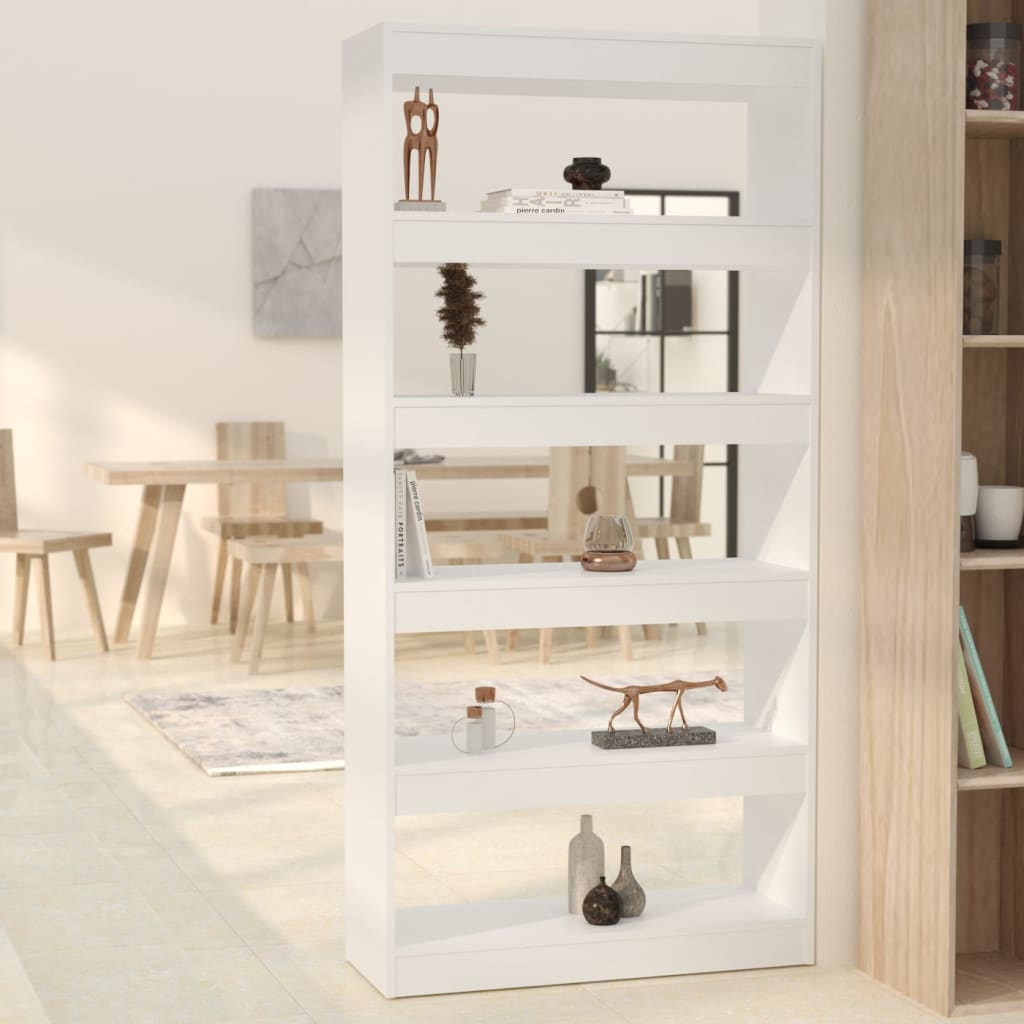 Bibliothèque/Séparateur de pièce Blanc bois d'ingénierie - XIOS