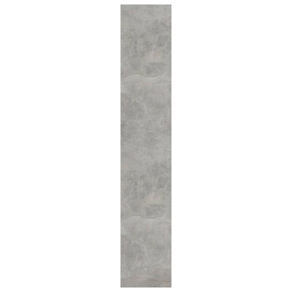 Bibliothèque/Séparateur de pièce Gris béton bois d'ingénierie - XIOS