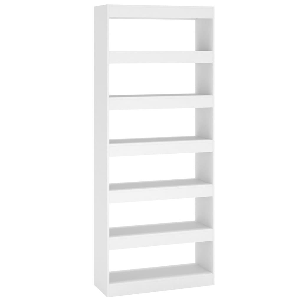 Bibliothèque/Séparateur de pièce blanc bois d'ingénierie - XIOS