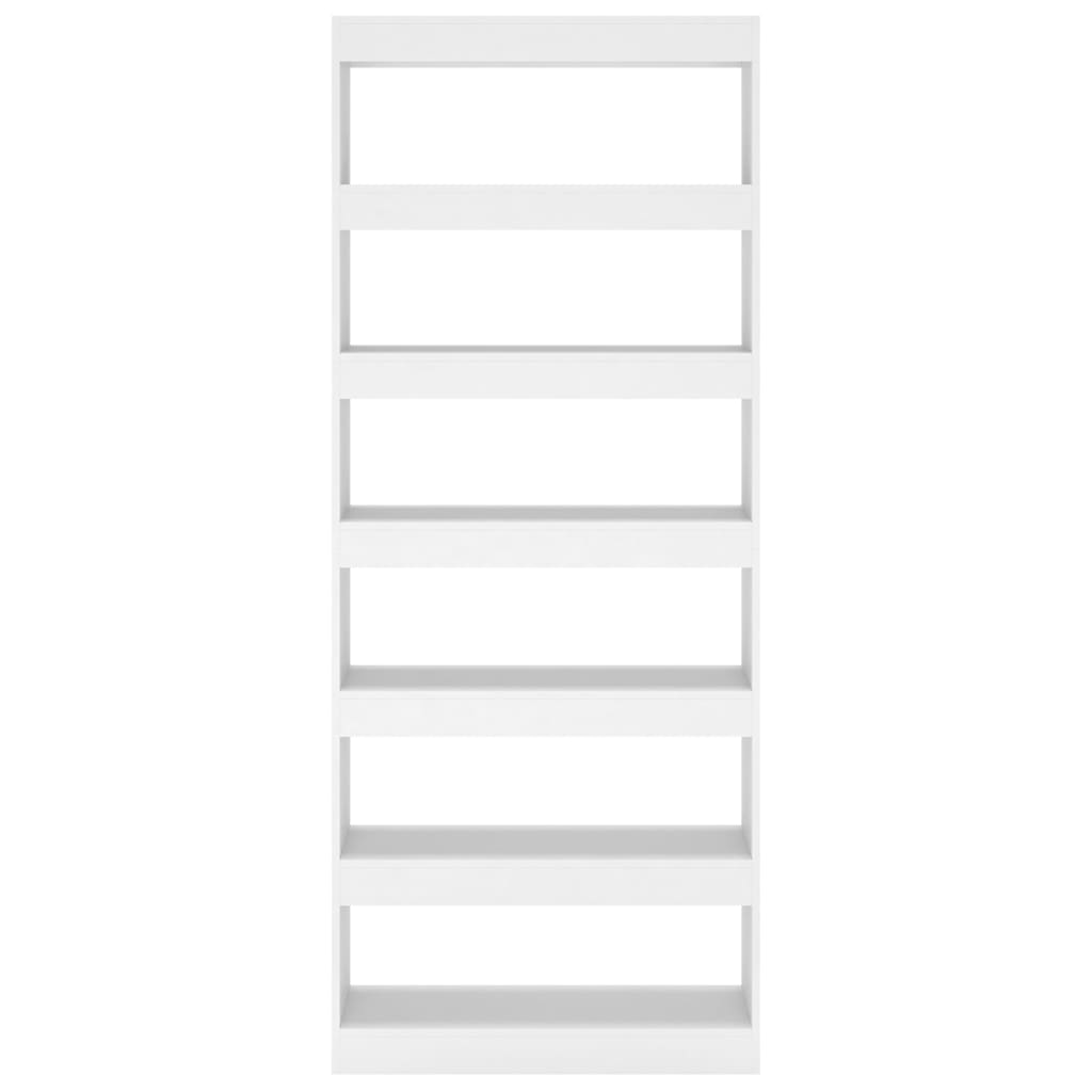 Bibliothèque/Séparateur de pièce blanc bois d'ingénierie - XIOS