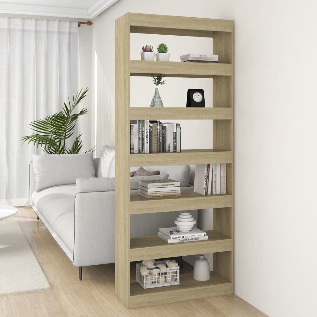 Bibliothèque/Séparateur de pièce Chêne sonoma Bois d'ingénierie - XIOS