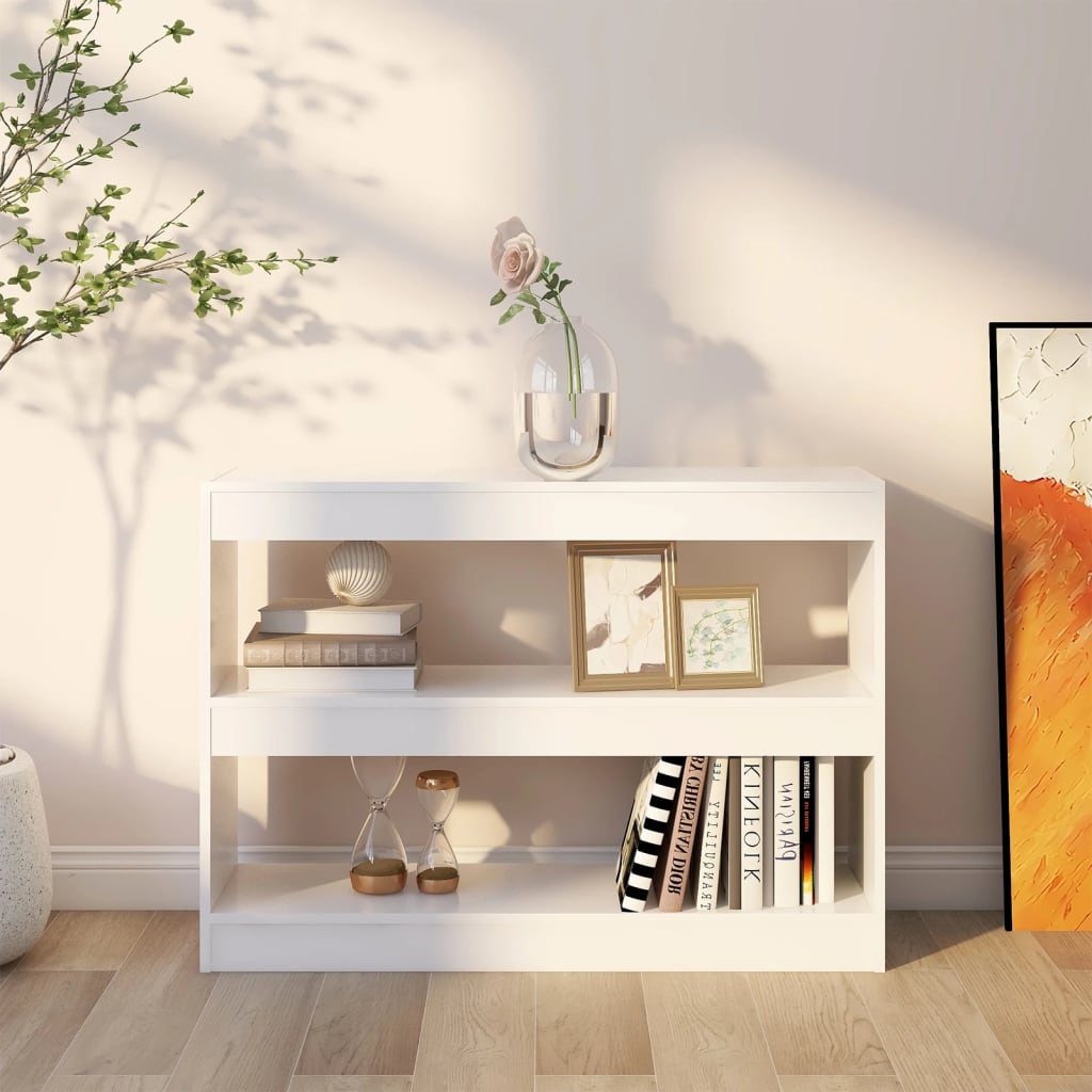 Bibliothèque/Séparateur de pièce Blanc 100x30x72 cm - XIOS
