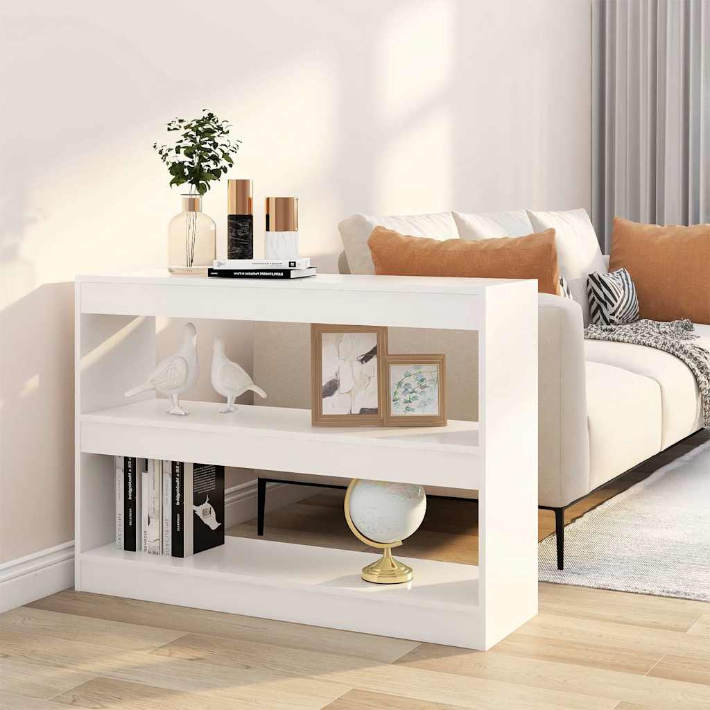Bibliothèque/Séparateur de pièce Blanc 100x30x72 cm - XIOS