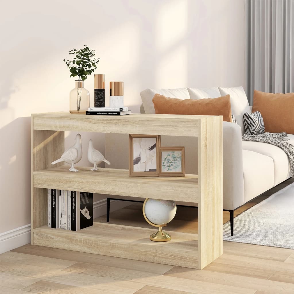 Bibliothèque/Séparateur de pièce chêne sonoma 100x30x72 cm - XIOS