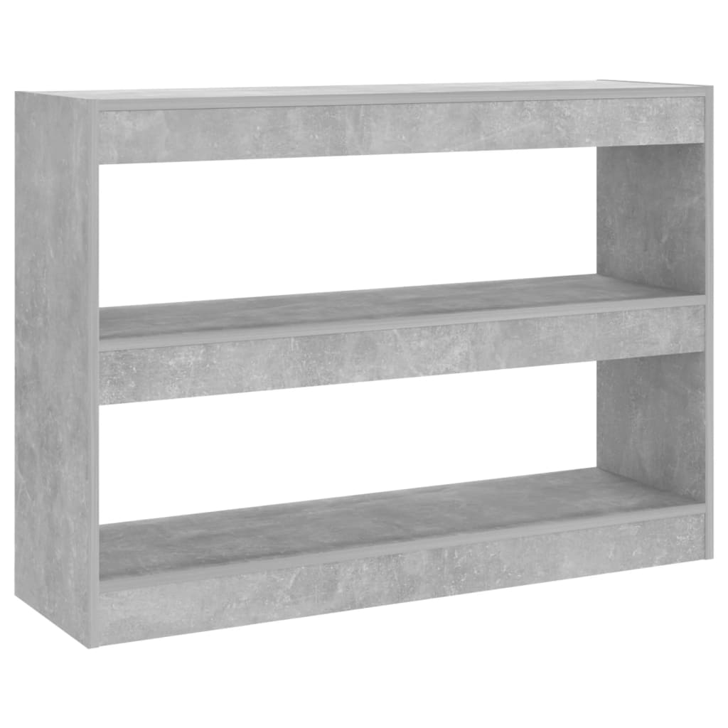 Bibliothèque/Séparateur de pièce Gris béton 100x30x72 cm - XIOS
