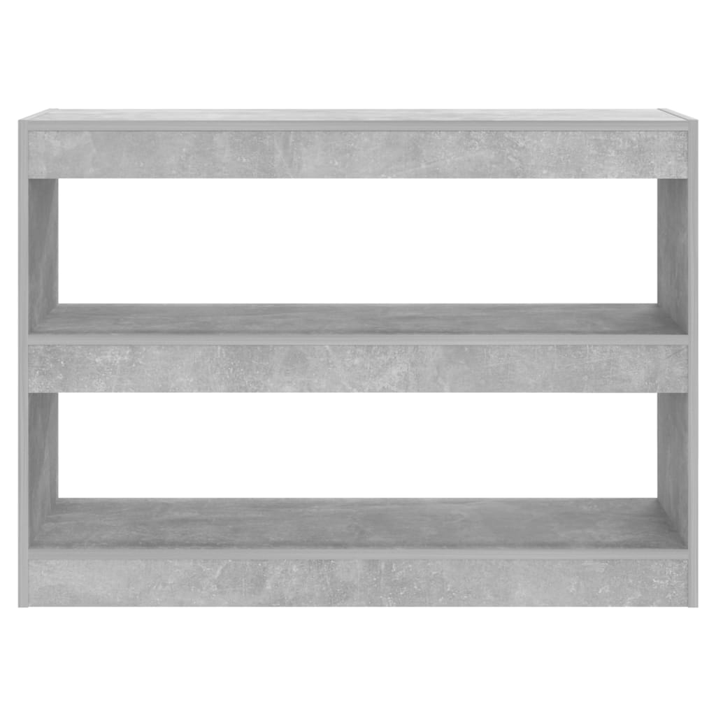 Bibliothèque/Séparateur de pièce Gris béton 100x30x72 cm - XIOS