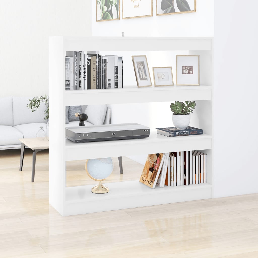 Bibliothèque/Séparateur de pièce Blanc 100x30x103 cm - XIOS
