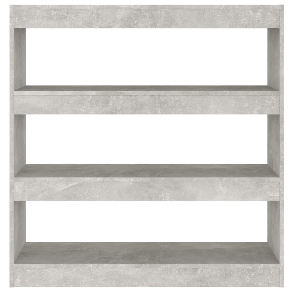 Bibliothèque/Séparateur de pièce Gris béton 100x30x103 cm - XIOS