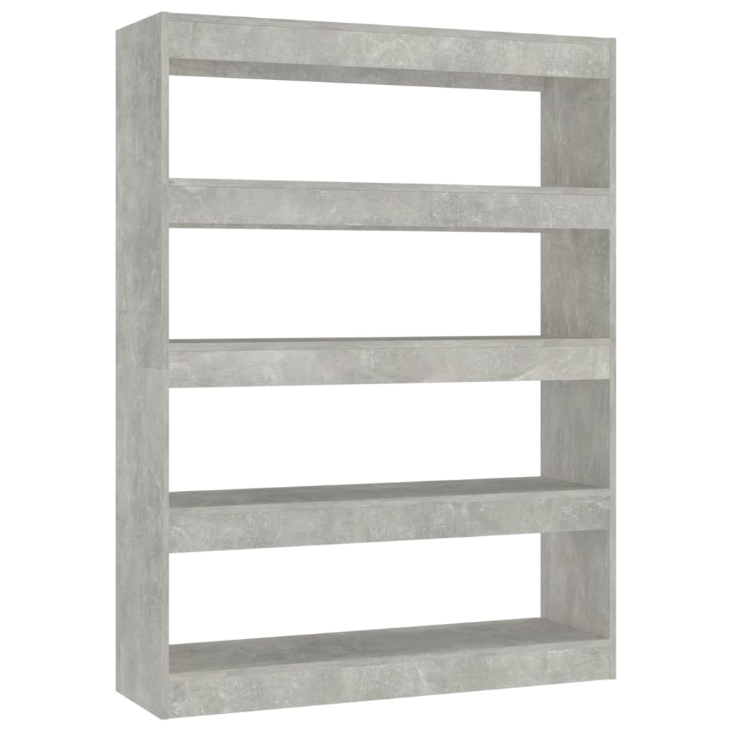 Bibliothèque/Séparateur de pièce Gris béton 100x30x135 cm - XIOS