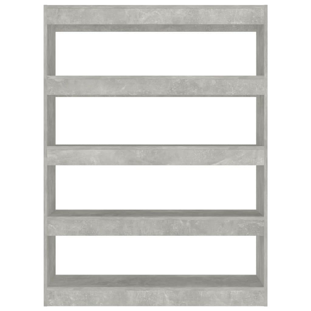 Bibliothèque/Séparateur de pièce Gris béton 100x30x135 cm - XIOS
