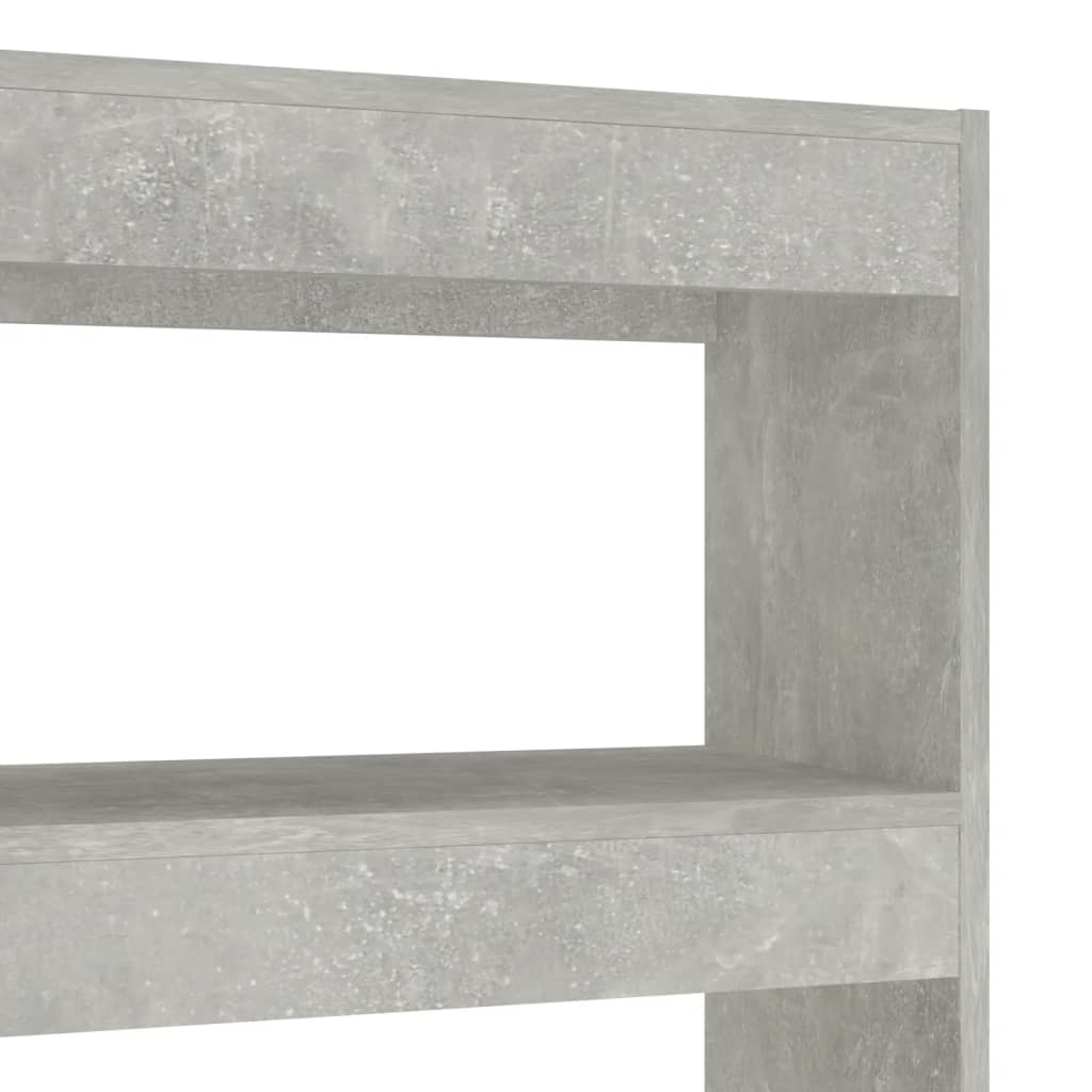 Bibliothèque/Séparateur de pièce Gris béton 100x30x135 cm - XIOS