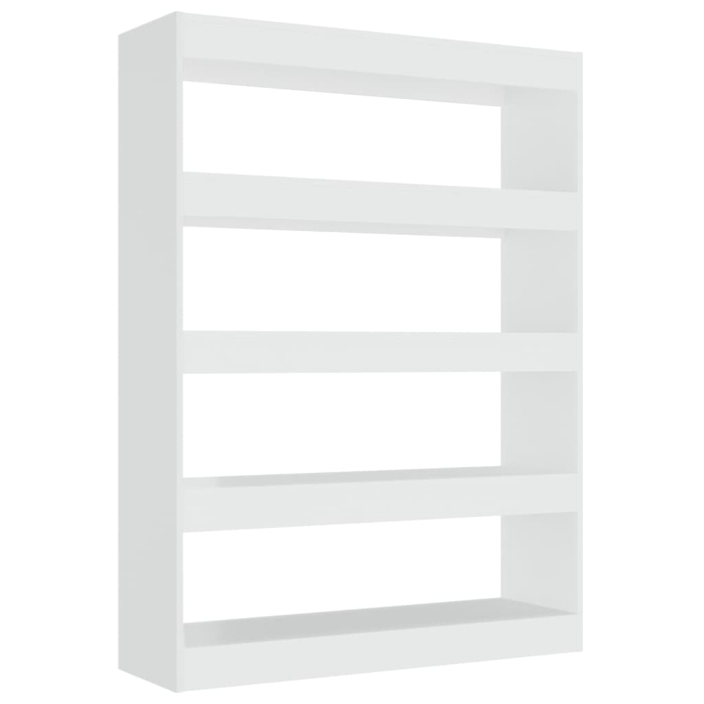 Bibliothèque/Séparateur de pièce Blanc brillant 100x30x135 cm - XIOS