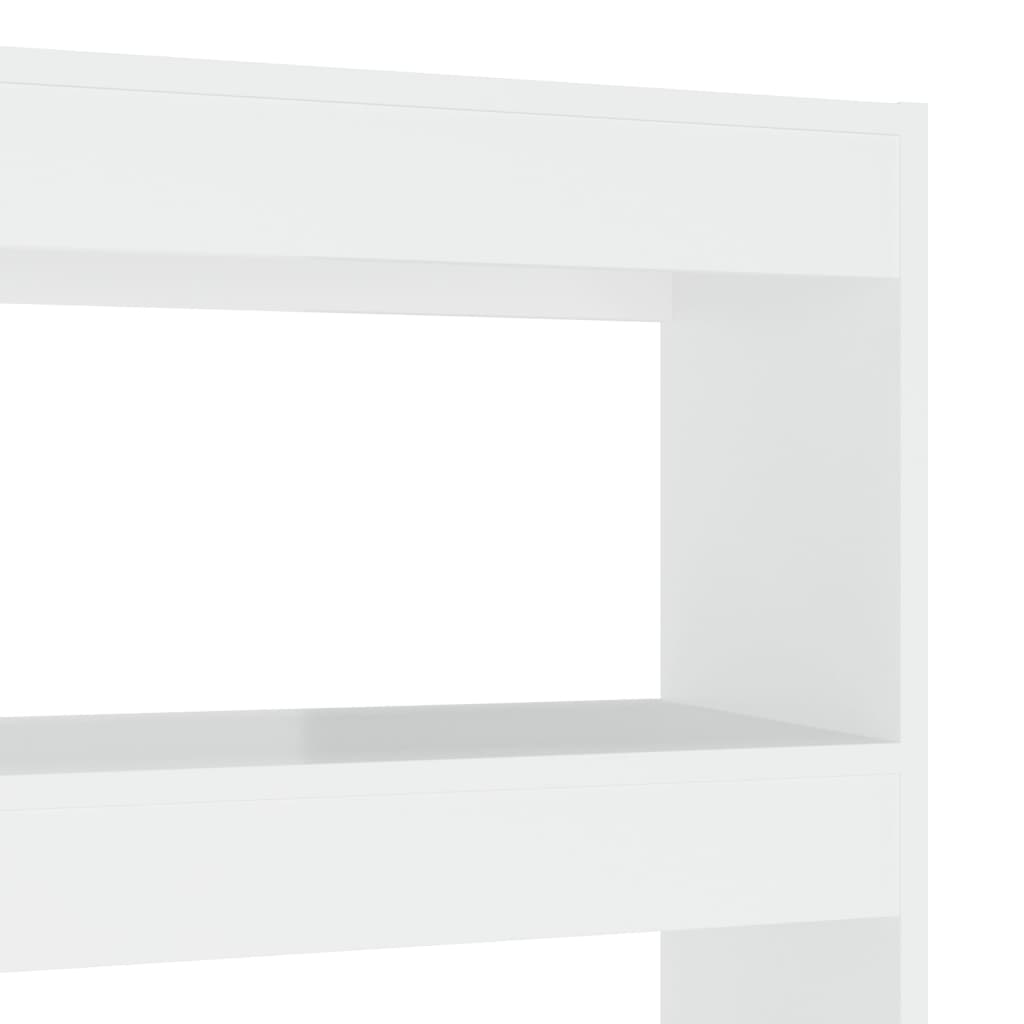 Bibliothèque/Séparateur de pièce Blanc brillant 100x30x135 cm - XIOS