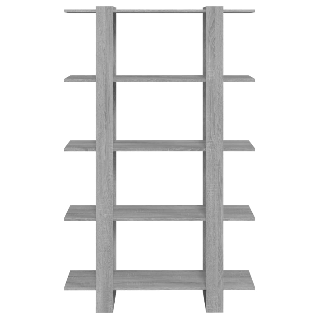 Bibliothèque/Séparateur de pièce Sonoma gris 100x30x160 cm