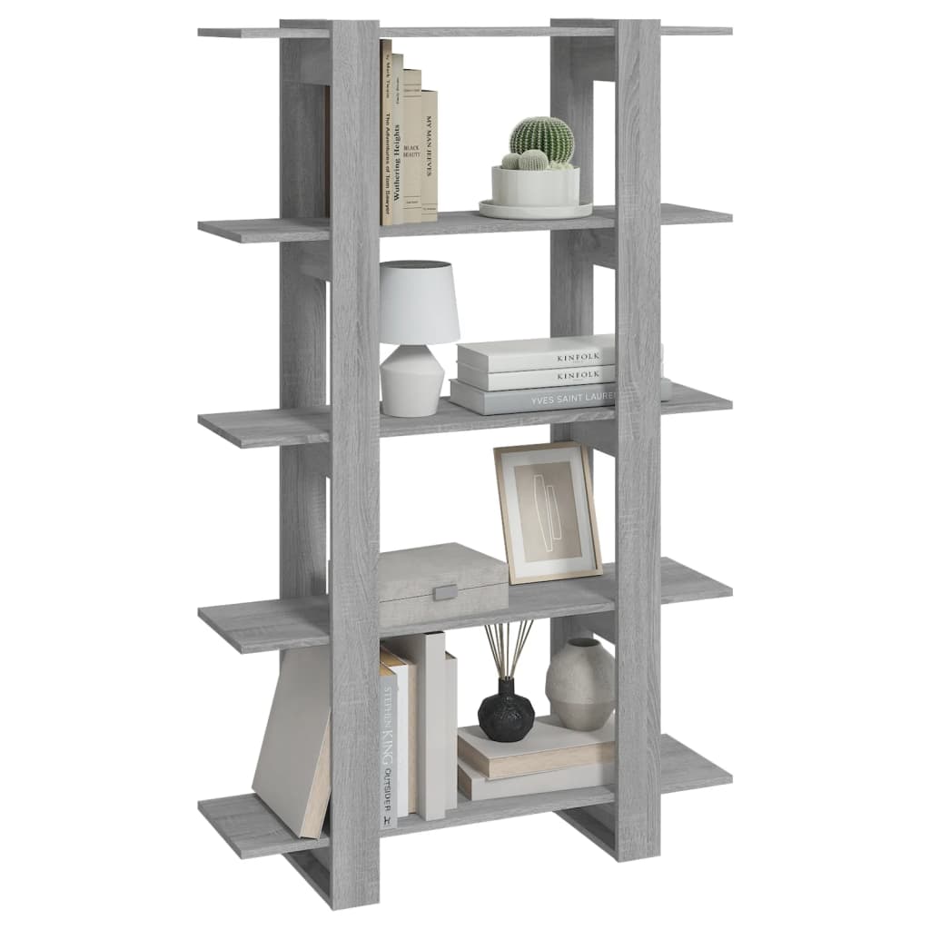 Bibliothèque/Séparateur de pièce Sonoma gris 100x30x160 cm
