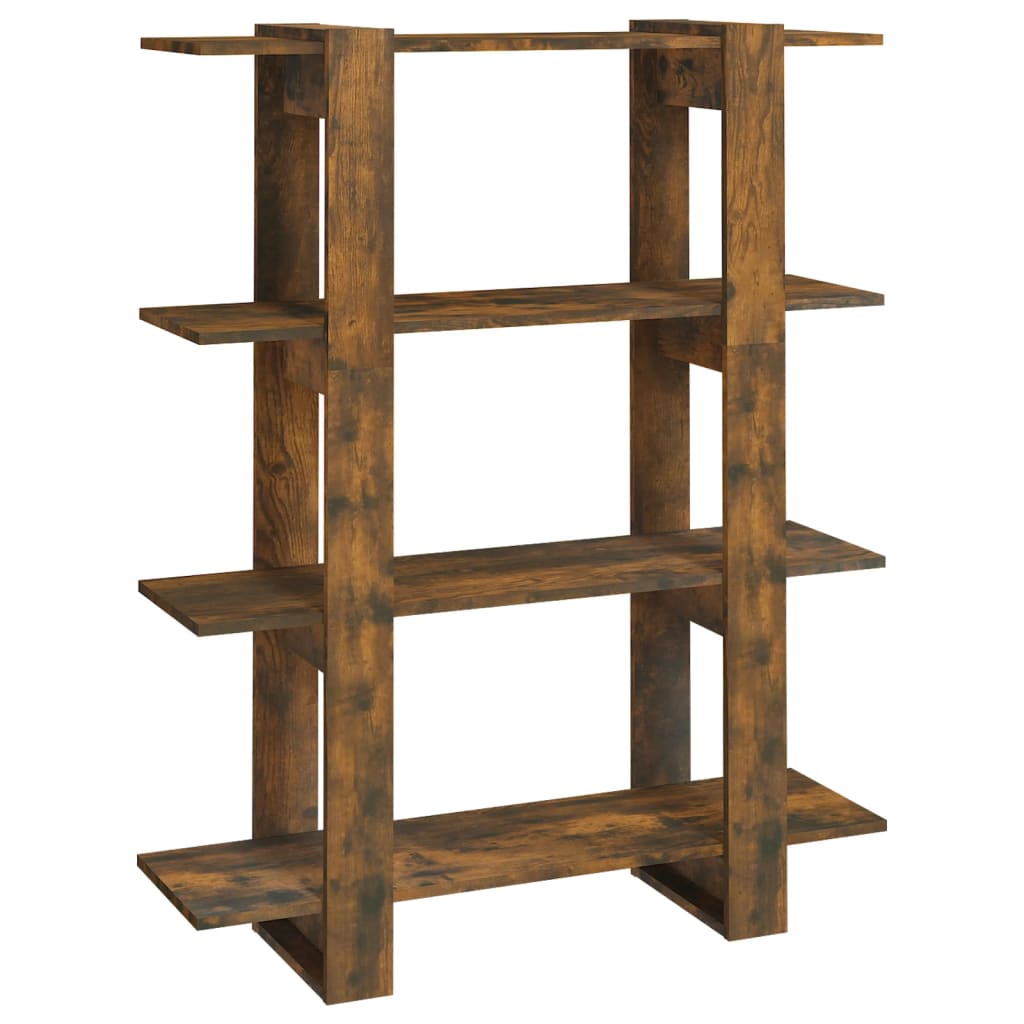 Bibliothèque/Séparateur de pièce Chêne fumé 100x30x123,5 cm - XIOS