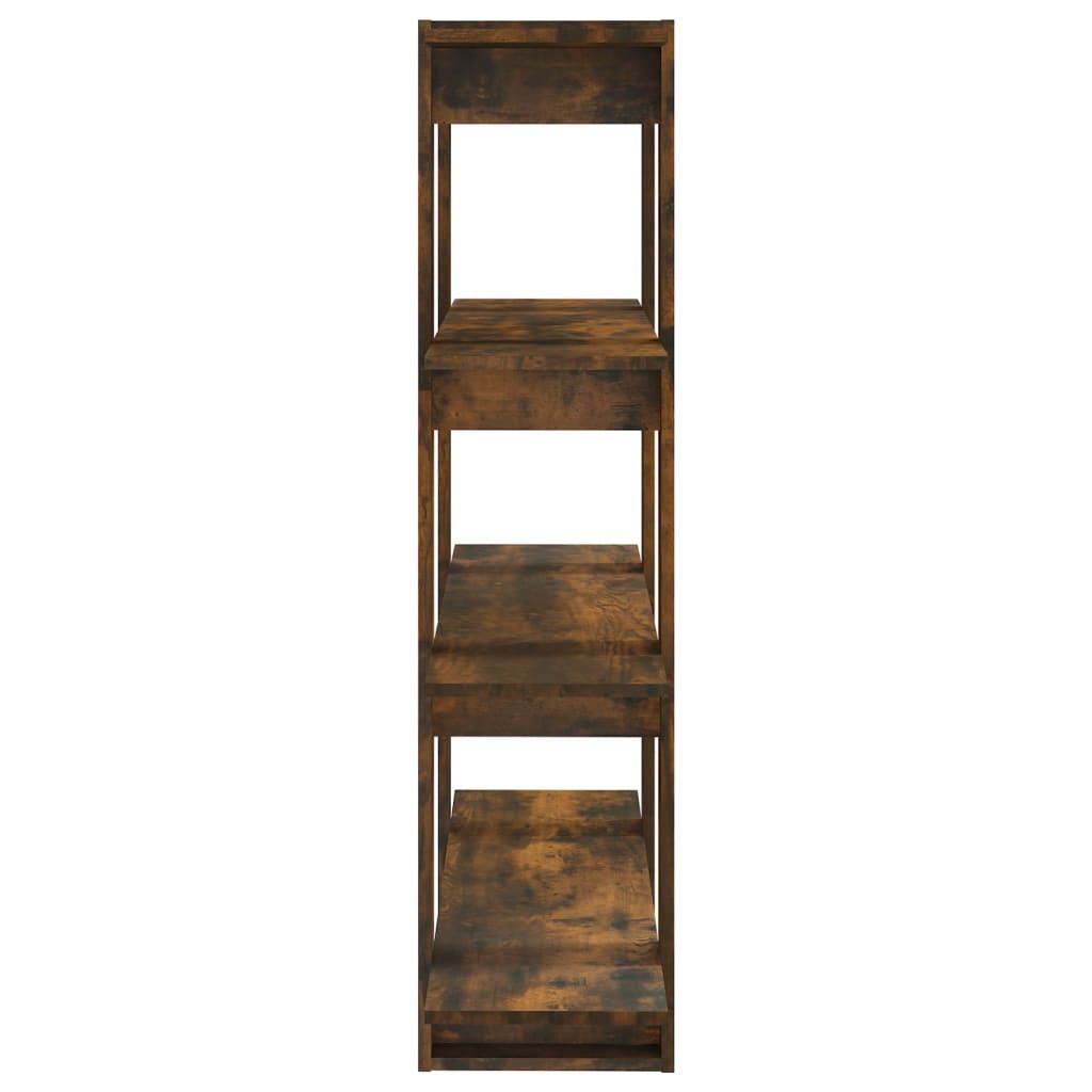 Bibliothèque/Séparateur de pièce Chêne fumé 100x30x123,5 cm - XIOS