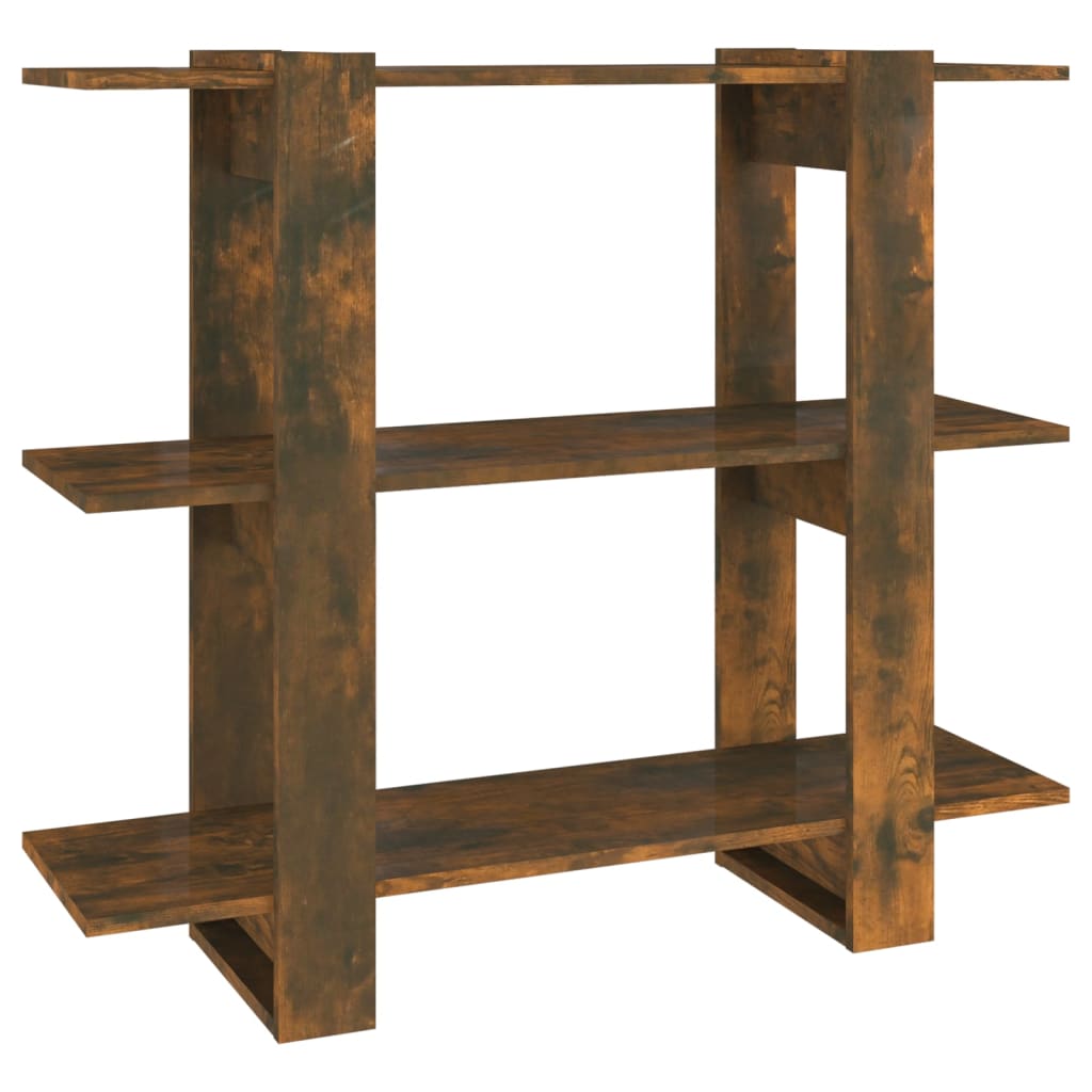Bibliothèque/Séparateur de pièce Chêne fumé 100x30x87 cm - XIOS