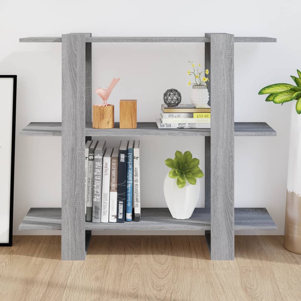 Bibliothèque/Séparateur de pièce Sonoma gris 100x30x87 cm - XIOS