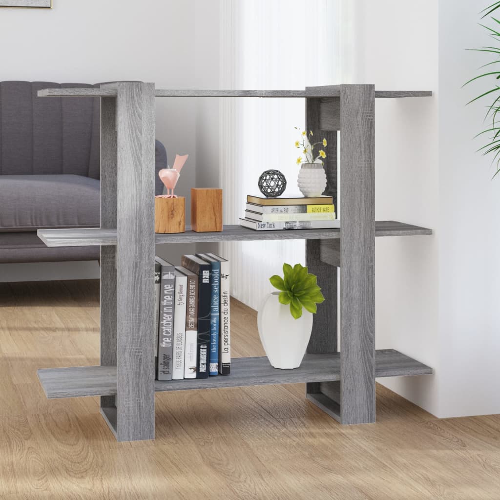 Bibliothèque/Séparateur de pièce Sonoma gris 100x30x87 cm - XIOS