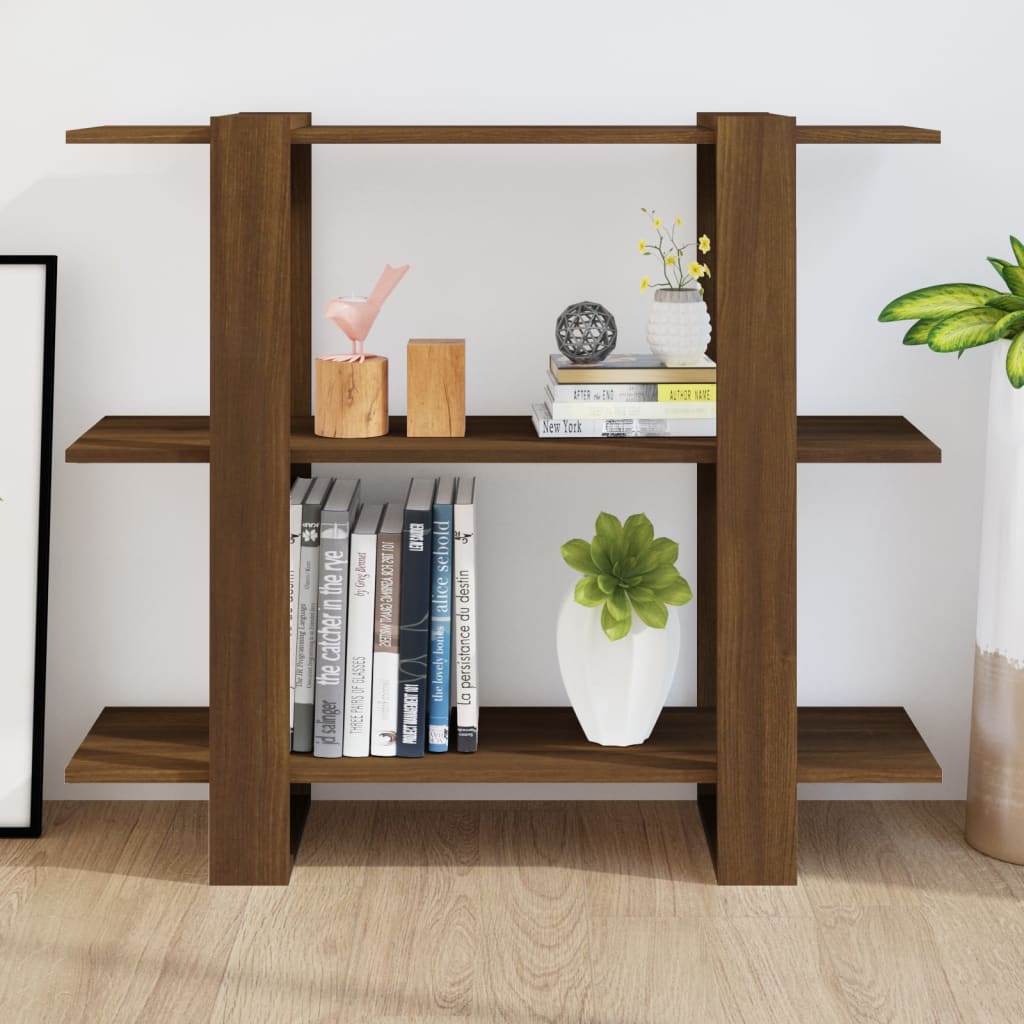 Bibliothèque/Séparateur de pièce Chêne marron 100x30x87 cm - XIOS