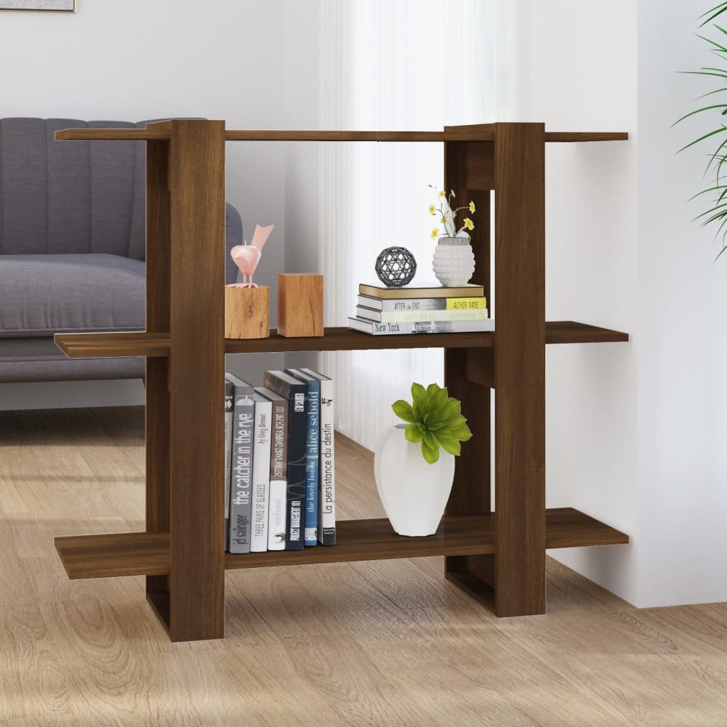 Bibliothèque/Séparateur de pièce Chêne marron 100x30x87 cm - XIOS